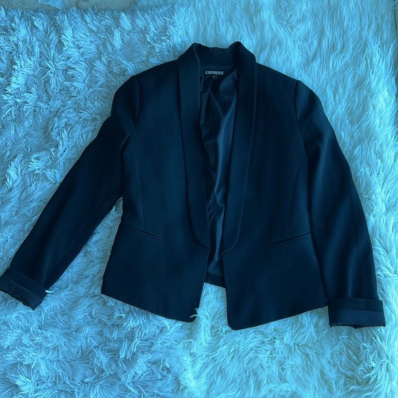 Express size 6 black relaxed fit blazer - Picture 3 of 6